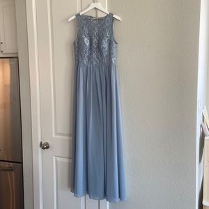 Light blue long dress